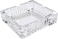 Lavish Ashtray, Large Glass Ashtray For Cigarette Cigar, Clear Crystal Ash Trays Outdoor Glass Square Ashtrays(L-16.5*W-16.5*3cm)