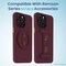 Remson Mag-X Magnetic Hybrid Protective Silicone Case Military Grade Protection For iPhone 13 Pro Max (Maroon)