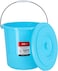 Delcasa 15Ltr Plastic Bucket With Lid Strong Handle Red 15 Liter, Multicolor Dc1640
