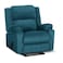 In House Velvet Rocking &amp; Rotating Recliner Chair - Dark Turquoise - AB02