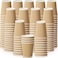 Lavish 8 Oz. Brown Disposable Ripple Insulated Coffee Cups &ndash; Cold And Hot Beverage Corrugated Paper Cups [500 Cups]