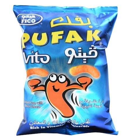 Fico Pufak Vito Corn Snacks With Natural Cheese 18g