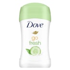 Buy Dove Go Fresh, Antiperspirant Deodorant Stick, for 48 hour protection, Cucumber  Green Tea, with ¼ moisturising cream, 40g in Saudi Arabia