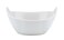 Shallow Porcelain Serving Bowl White 12x10x4.7cm