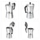Decdeal - 12-Cup Aluminum Espresso Percolator Coffee Stovetop Maker Mocha Pot for Use on Cooker Gas Stove Electrothermal Furnace