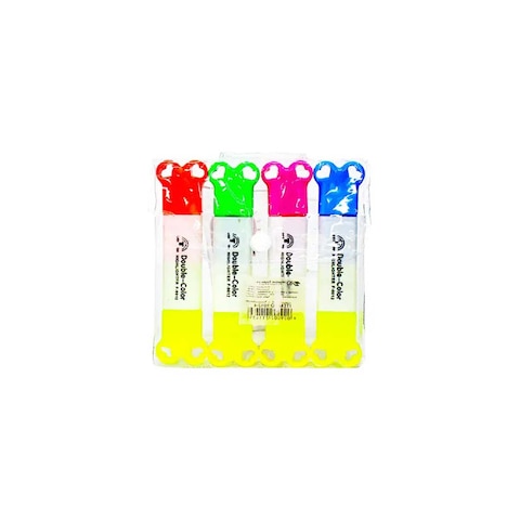 قلم تحديد هايلايتر Cd-F-9022 لون دابل - 4 أقلام