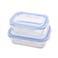 Feelings Glass 2-Pieces Storage Set With Clear Lids