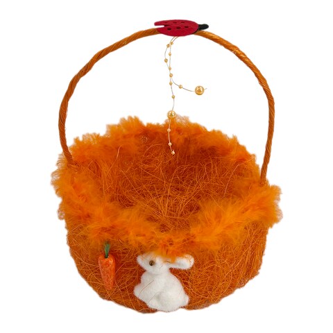 Easter Basket Orange 18cm