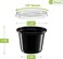 Vsell24 100Pc 1 Ounce Plastic Disposable Portion Cup Containers With Lid Sauce Jello Shot Souffl&eacute; Sampling Cups Black