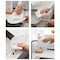 3 Rolls Disposable Cleaning Towel with Wall-mount Holder Cartoon Printed Kitchen Dish Cleaning Towel Reusable Non-Woven Fabric Dish Cloth 9.84 * 9.84in