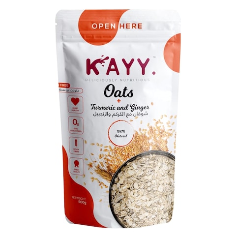 Buy Kayy Nutritious Oats with Turmeric and Ginger - 500 gram in Egypt