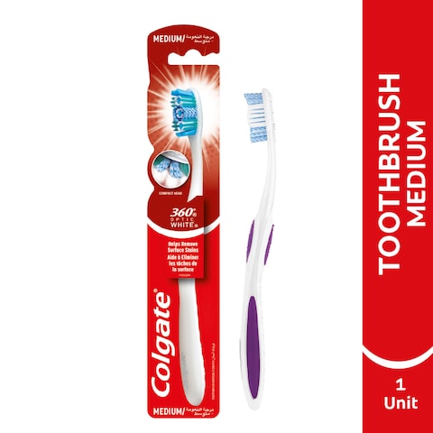 Colgate Tooth Brushrush 360 Optic White Med