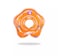 Pikkaboo - Iswimsafe Infant Neck Floater Orange with Inflator