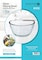 Royalford Glass Mixing Bowl RF11233, 2.7L Transparent Mixing And Serving Bowl Suitable For Snacks, Salads, Noodles, Multicolor