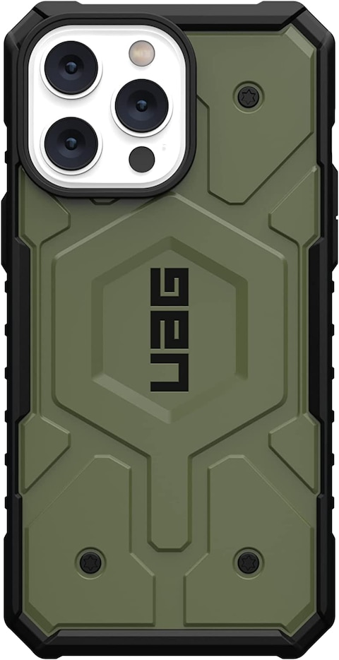Urban Armor Gear Designed For iPhone 14 Pro Max Case, 6.7&quot; Pathfinder Build-In Magnet Compatible With Magsafe Charging Slim Lightweight Shockproof Rugged Protective Cover, Green Olive