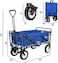 Foldable utility vehicle, heavy duty foldable outdoor garden cart, adjustable handle, suitable for garden, sports, camping, picnic