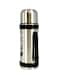 Rahalife Stainless Steel Thermo Vacuum Insulated Flask Water Bottle, Outdoor Sports Portable Car Travel Pot Vaccum Jug Large Capacity 1.1L, Black/Silver