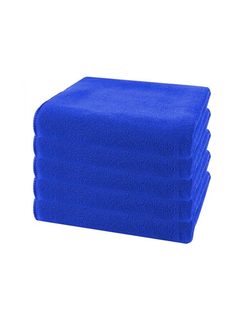 Generic - 5-Piece Rectangular Microfiber Cleaning Towel Set