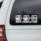 Don't Touch My Car Sign Sticker Warning Decals Highly Reflective Car Styling and Decorative Exterior Sticker