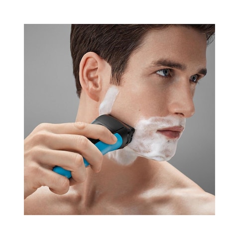Braun Series 3 Wet and Dry Electric Shaver for Men - Blue - 310S