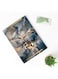 Lowha Decorative Acrylic Serving Tray With Gold Metal Handles And Luxury Abstract Design 20x30 cm