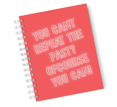 Loud Universe Hardcover Notebook Neon Repeat Inspirational Spiral Notebook with Premium High Quality Paper A5 Size