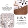 Luna Home-King size 6 piece duvet cover set modern tile print bedding set white.