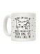 muGGyz Bluetick Coonhound Addict Printed Mug White/Black 325ml