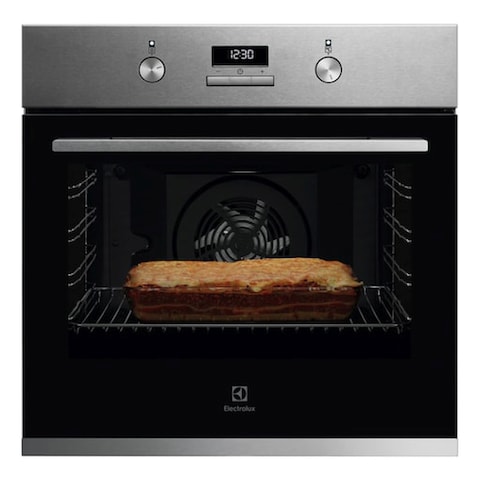 Electrolux Built-In Single Electric Oven KOFGH40X Black Steel 72L 60cm