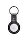 Decoded Leather Keychain for AirTag - Black