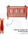 Moon Wooden Foldable Baby Crib, 129X69X96 cm
