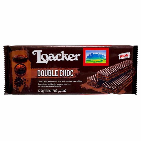 Loacker Double Choc Crispy Wafer - 175 Gram