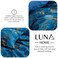 Luna Home Single Size 4 Pieces, Blue Marble Design Bedding Set