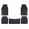SPARCO PVC CAR MATS, BLACK/BLUE, 5PCS/SET