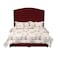 In House Maldives Velvet Bed Frame - Queen - 200x150 cm - Burgundy