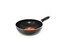 Fry Wok Pan With Handle Black 22 centimeter
