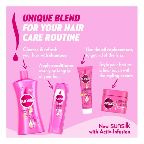 Sunsilk Strength And Shine Shampoo White 1L