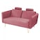 In House Rosela 2 In 1 Sofabed Velvet Upholstered - Dark Pink