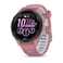 Garmin Forerunner 265S GPS Running Smartwatch, Black Bezel With Light Pink Case And Light Pink/Powder Grey Silicone Band, 010-02810-15