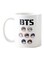 1st Piece Bts Band Printed Mug White/Black 325ml