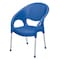 Kenpoly 2042 Bamboo Chair With Aluminium Legs Blue 1 Piece