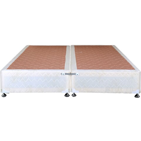 Buy Towell Spring Relax Bed Base White 200x200cm in UAE