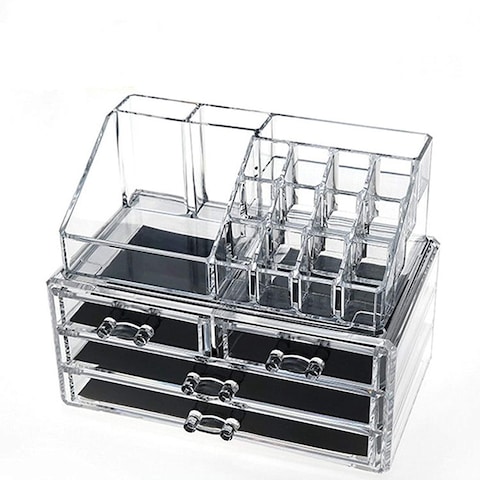 Jewelry And Cosmetic Organizer Display Box Clear