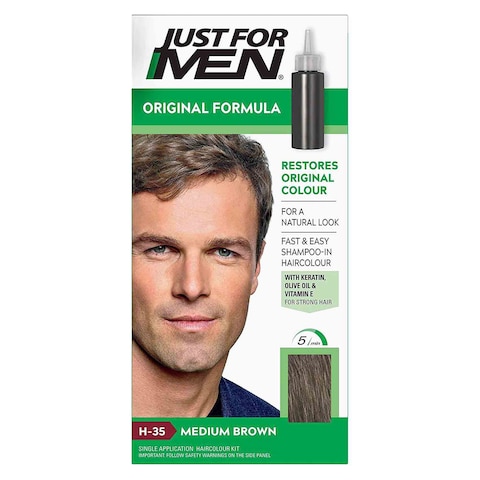 Just For Men Hair Colour Medium Brown H-35 60ml