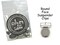 25 Round Face Metal 1&quot; Suspender/Pacifier Clips - w/Rectangle Inserts
