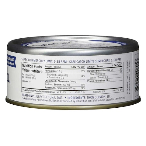 Safe Catch Wild Albacore Tuna 142 Gram