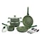 Prestige Essentials Non-Stick Cookware Set Green 11 PCS