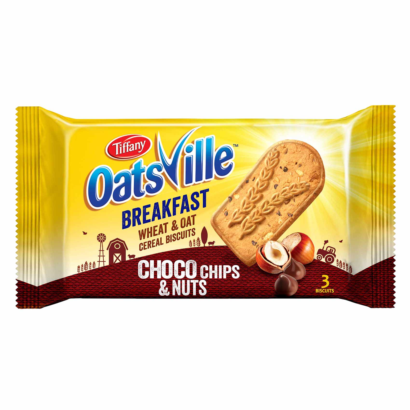 Tiffany Biscuits Breakfast Oatsville Choco Chips And Nuts 50 Gram 12 Pieces product thumbnail 2