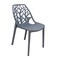 Jilphar Furniture Polypropylene Dining Chairs, Black - JP1038A