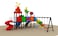 Rainbow Toys, Outdoor Children Playground Garden Fitness Exercise Play Set Villa Garden Furniture Product Area Dimension: 760&times;610&times;340cm